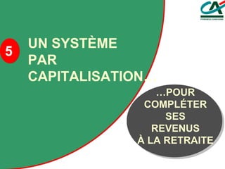 … POUR COMPLÉTER SES REVENUS À LA RETRAITE 5 UN SYSTÈME PAR CAPITALISATION… 