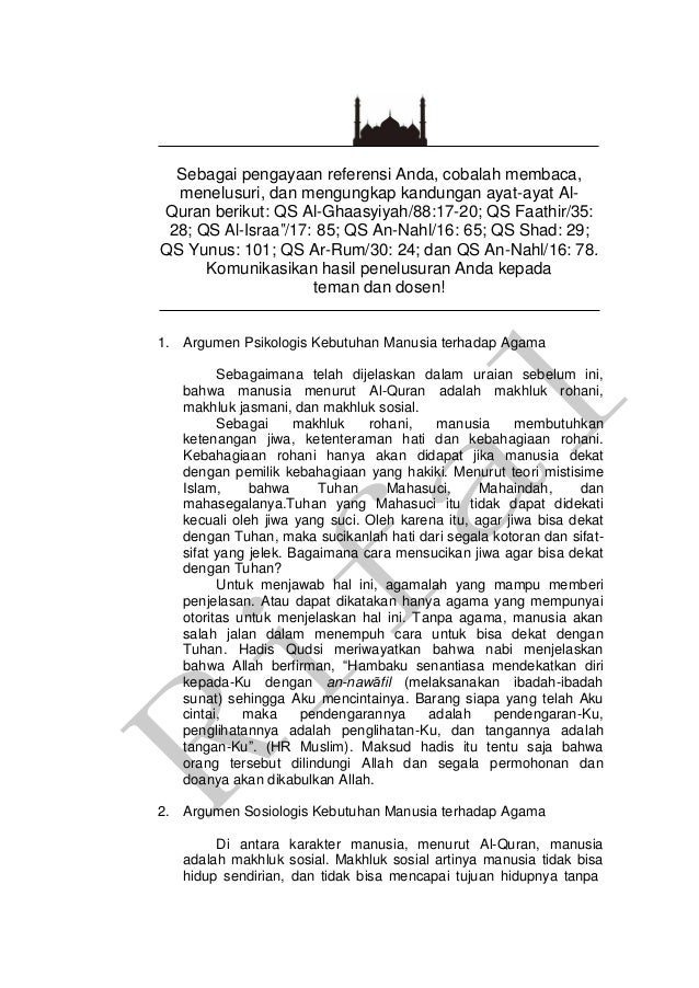 Bagaimana agama menjamin kebahagiaan