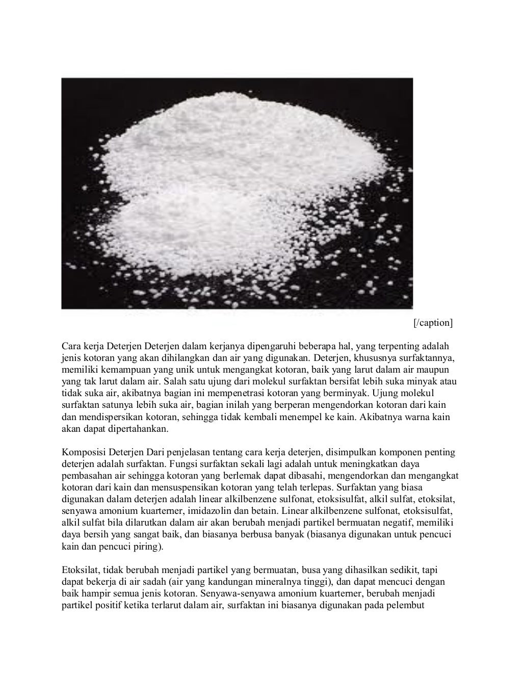 Bagaimana cara kerja deterjen menghilangkan noda pada pakaian