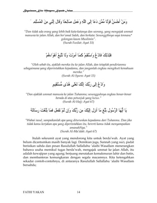 Bagaimana kita menyeru kepada islam fathi yakan | PDF