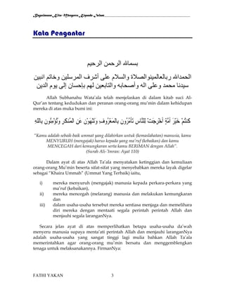 Bagaimana kita menyeru kepada islam fathi yakan | PDF
