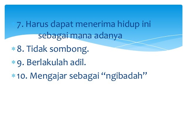 Bagaimana menjadi guru yang baik