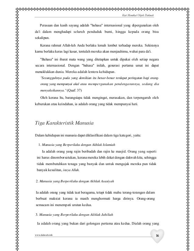 Bagaimana menyentuh hati (dau0027wah)
