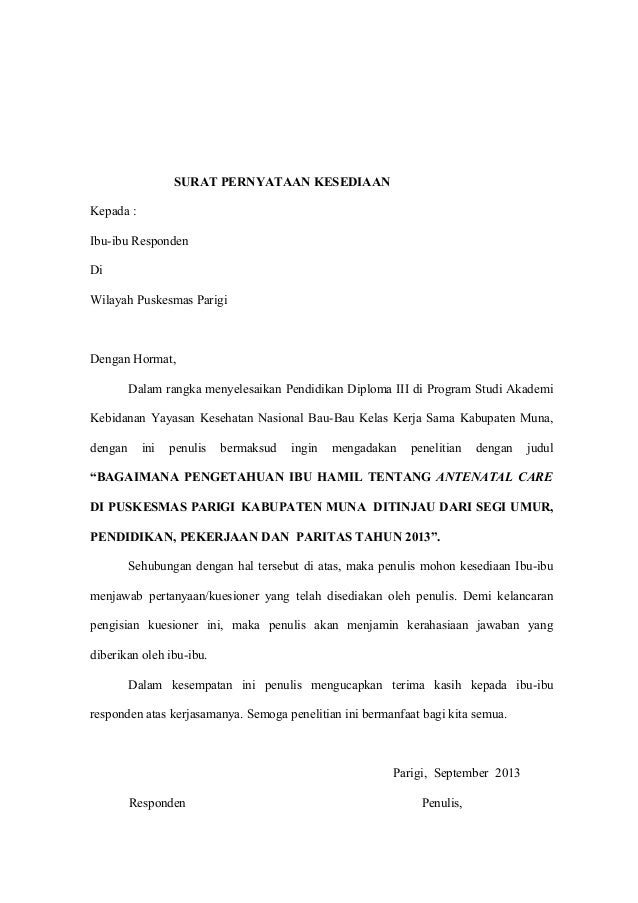 Bagaimana pengetahuan ibu hamil tentang antenatal care di 