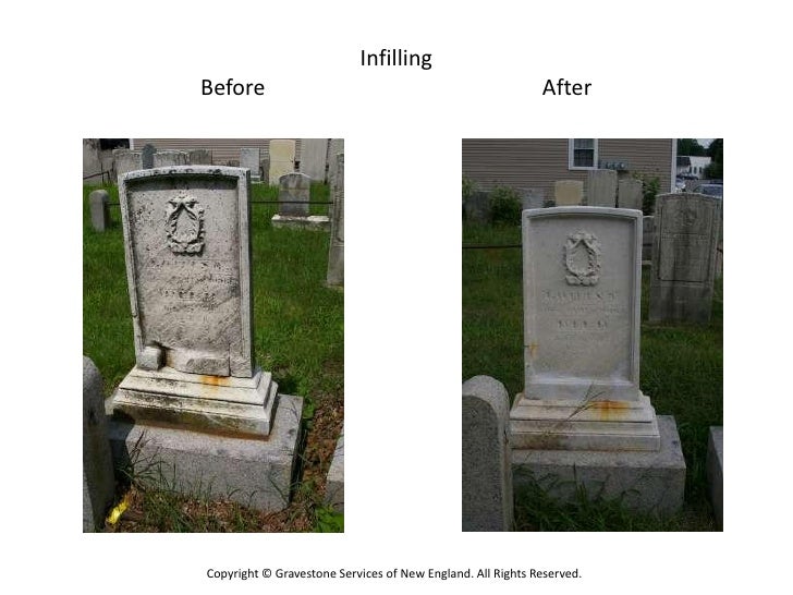 Before and After Gravestone Restoration and Repair