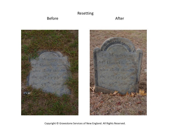 Before and After Gravestone Restoration and Repair
