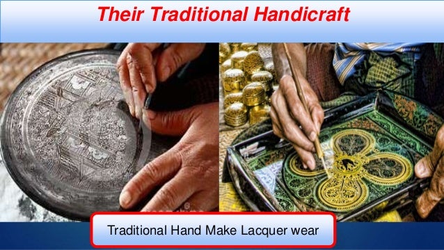 Bagan Myanmar Ancient City - their market place of handicraft product of lacquer wears