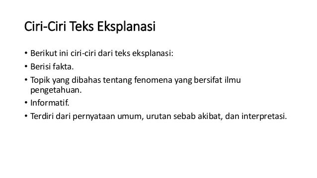 Bagan Struktur Teks Eksplanasi Dan Penjelasannya