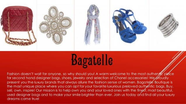 Bagatelle Boutique - Sellers of Preloved Authentic Bags, Shoes, Jewel…