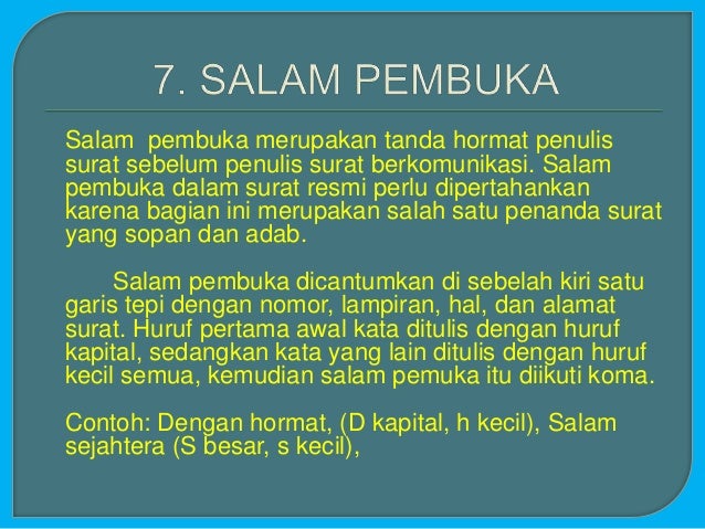 Bagian-Bagian Surat dan Cara Penulisan