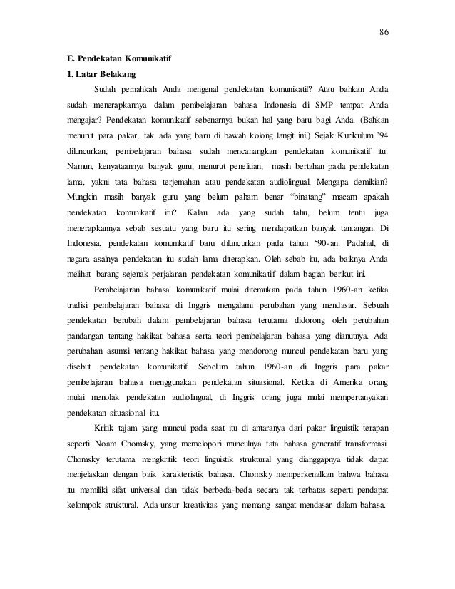 Bagian Ii E Peendekatan Komunikatif