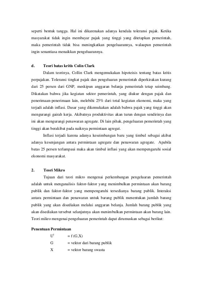 Bagian V Teori Pengeluaran Pemerintah