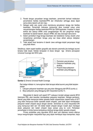 Pusat Kebijakan dan Manajemen Kesehatan FK UGM | Hasil Sementara Penelitian, Juli 2014 6 
Skenario Pelaksanaan JKN : Sebua...