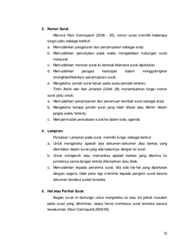 Bagian Dan Fungsi Surat