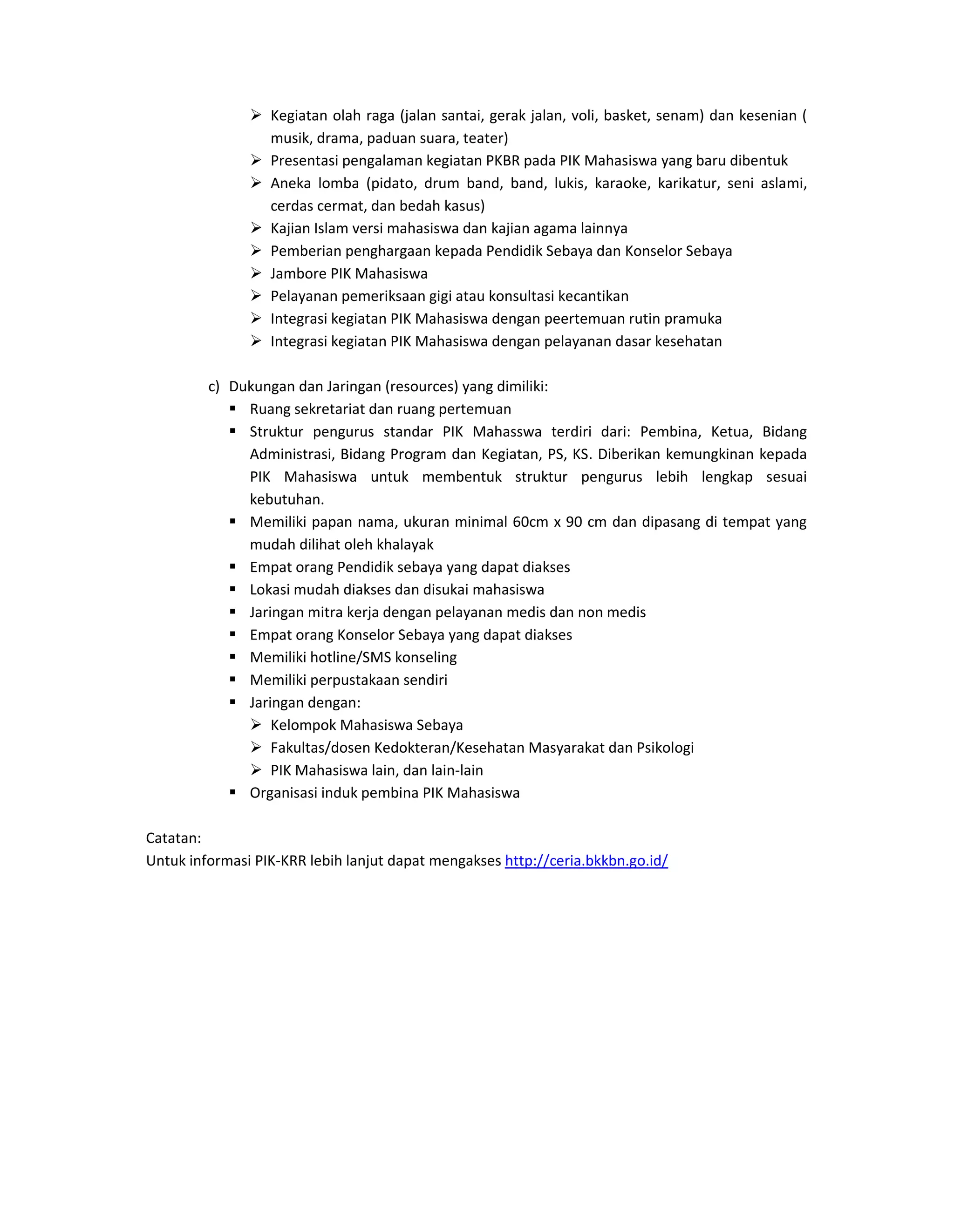 Bagian II Program Pemerintah PIK-Remaja