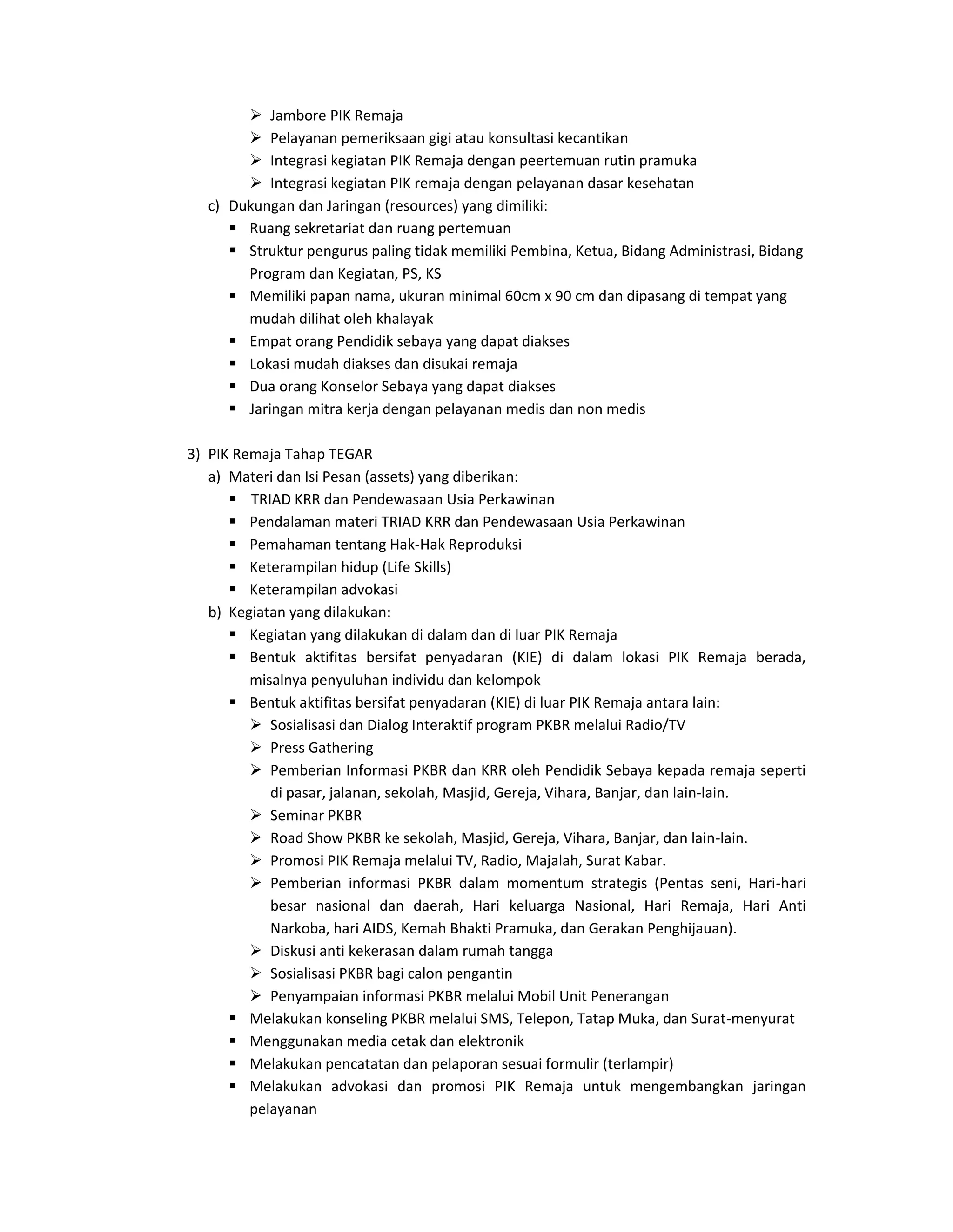 Bagian II Program Pemerintah PIK-Remaja