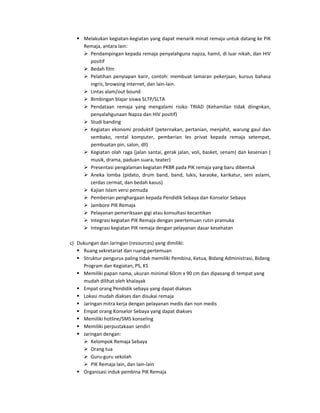 Bagian II Program Pemerintah PIK-Remaja