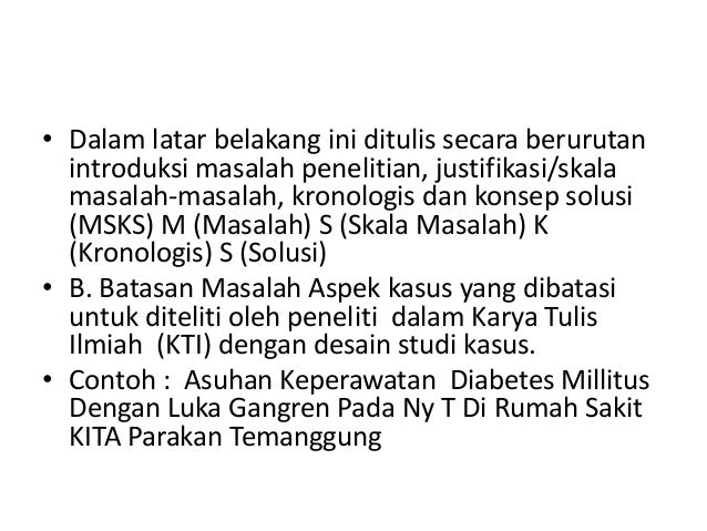 Bagian inti BABI KTI