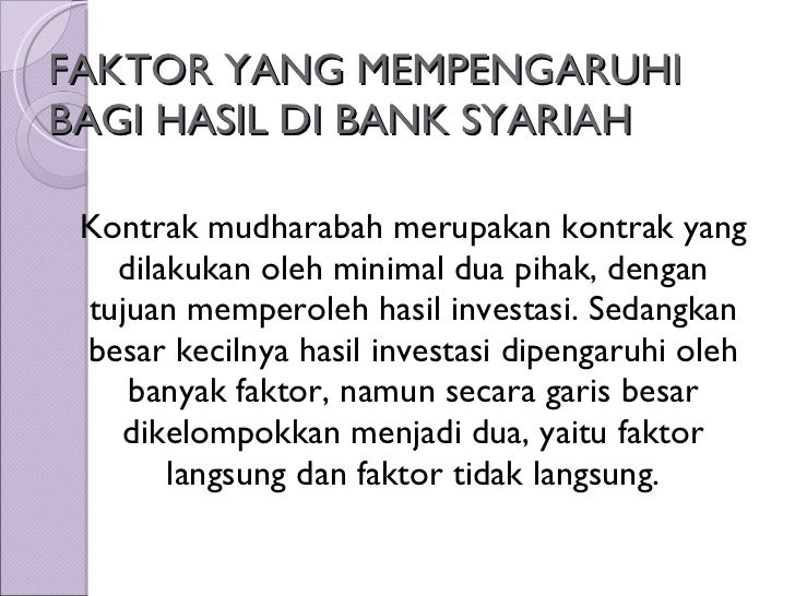 Profit Sharing Dalam Bank Syari ah Profit Sharing Dalam Bank Syari ah