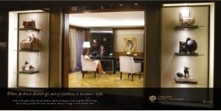 When fashion doesn’t go out of fashion, it becomes style. 
Is there the per fect place for art, fashion, culture and design to co me together? Yes, it ’s here. 
Esiste il luog o perfetto dove l ’arte, la moda, la cult ura e il design si incont rano? Sì, esiste. 
 