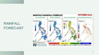 RAINFALL
FORECAST
11
 