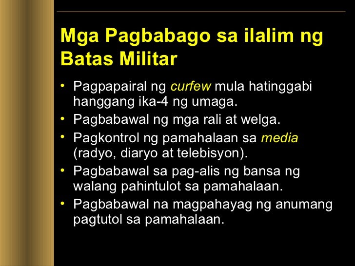 Panahon Ng Batas Militar At Bagong Lipunan Pptx Panahon Ng Batas
