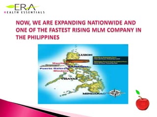 NOW, WE ARE EXPANDING NATIONWIDE AND ONE OF THE FASTEST RISING MLM COMPANY IN THE PHILIPPINES