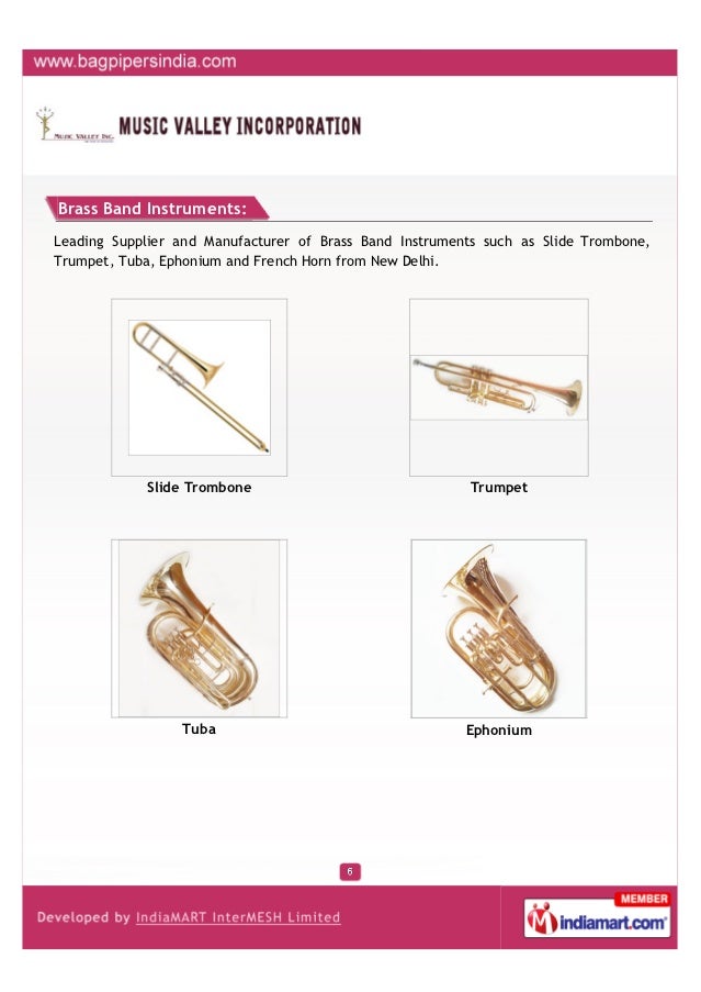Music Valley Incorporation, New Delhi, Brass Band Instruments