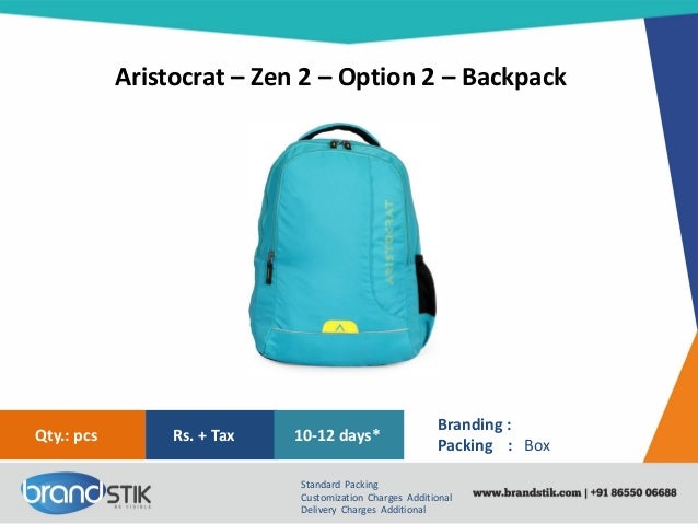 aristocrat zen 2 laptop backpack