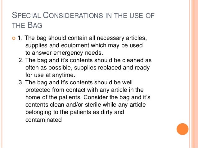 Bag technique