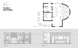 PLAN &
SECTIONS
02.A
Plan
Section A Section B
2 3
4
5
6
7
8
1
12
9
10
11
02.A
 