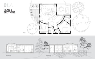 PLAN &
SECTIONS
01.A
Plan
Section A Section B
 
