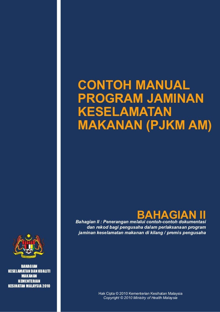 Bahagian 2 contoh manual pjkm