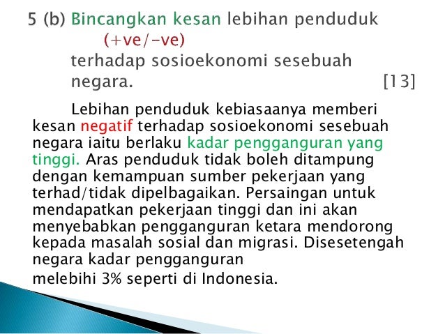 Bahagian B Kuliah 3 Pertumbuhan Penduduk Dan Program Kawalan Pendud