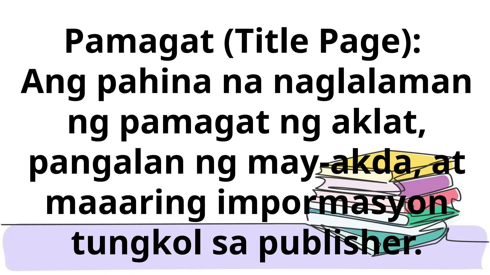IBA T IBANG BAHAGI NG AKLAT FIL 2 3 pptx