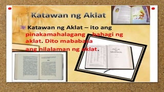 Bahagi ng Aklat para sa Mother Tongue Baitang3 | PPTX