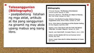 Bahagi ng Aklat para sa Mother Tongue Baitang3 | PPTX