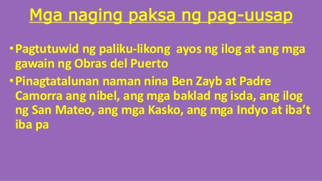 Bahagi Ng El Filibusterismo