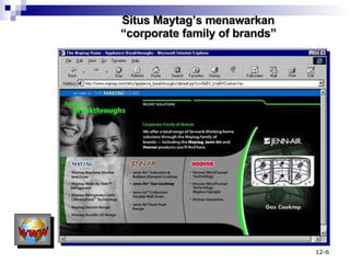 Situs Maytag’s menawarkan  “corporate family of brands”   