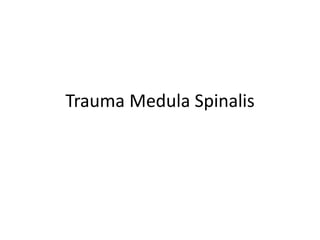 Trauma Medula Spinalis
 