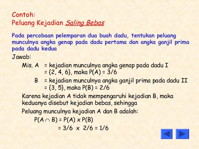 Peluang Kejadian Saling Lepas - Pelajaran Matematika