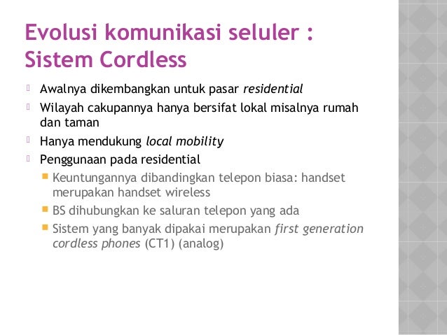 Sistem Komunikasi Seluler