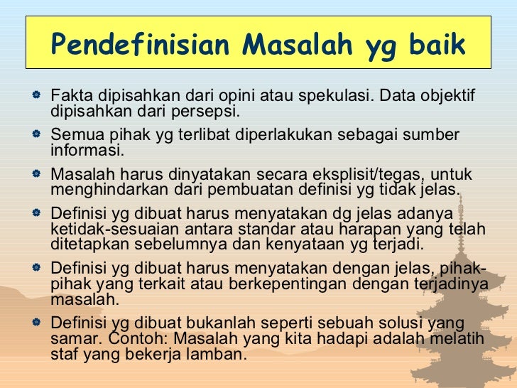 Pemecahan Masalah & Pengambilan Keputusan