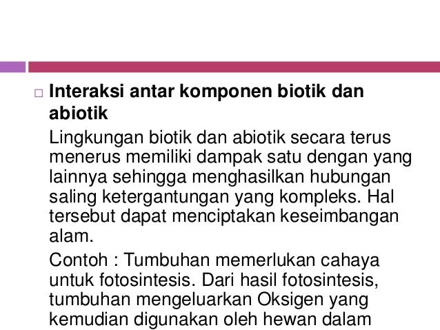 Bahan ajar komponen ekosistem Bahan ajar komponen ekosistem