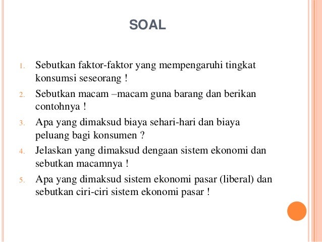 Bahan Ajar Masalah Ekonomi Dan Sisitem Ekonomi