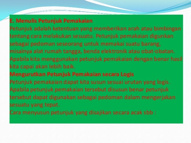 Bahasa Indonesia Bahan Ajar