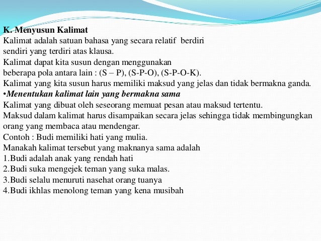 Bahan Ajar Bahasa Indonesia