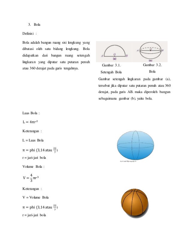 Bahan Ajar Bangung Ruang Sisi Lengkung Kelas Ix