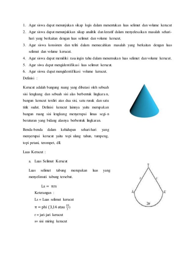 Bahan Ajar Bangung Ruang Sisi Lengkung Kelas Ix