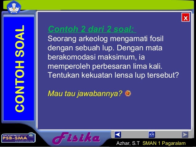 Contoh Soal Fisika Lup